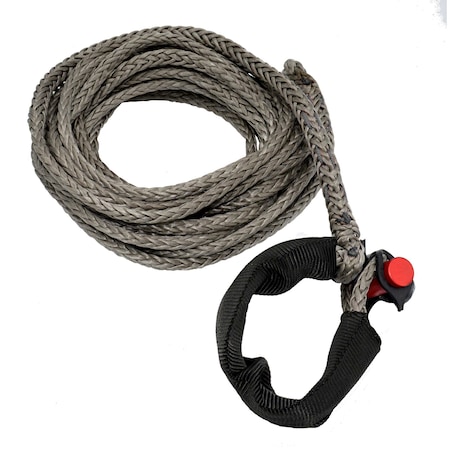 Lockjaw 5/16 in. x 25 ft. 4,400 lbs. WLL. LockJaw Synthetic Winch Line Extension w/Integrated Shackle 21-0313025